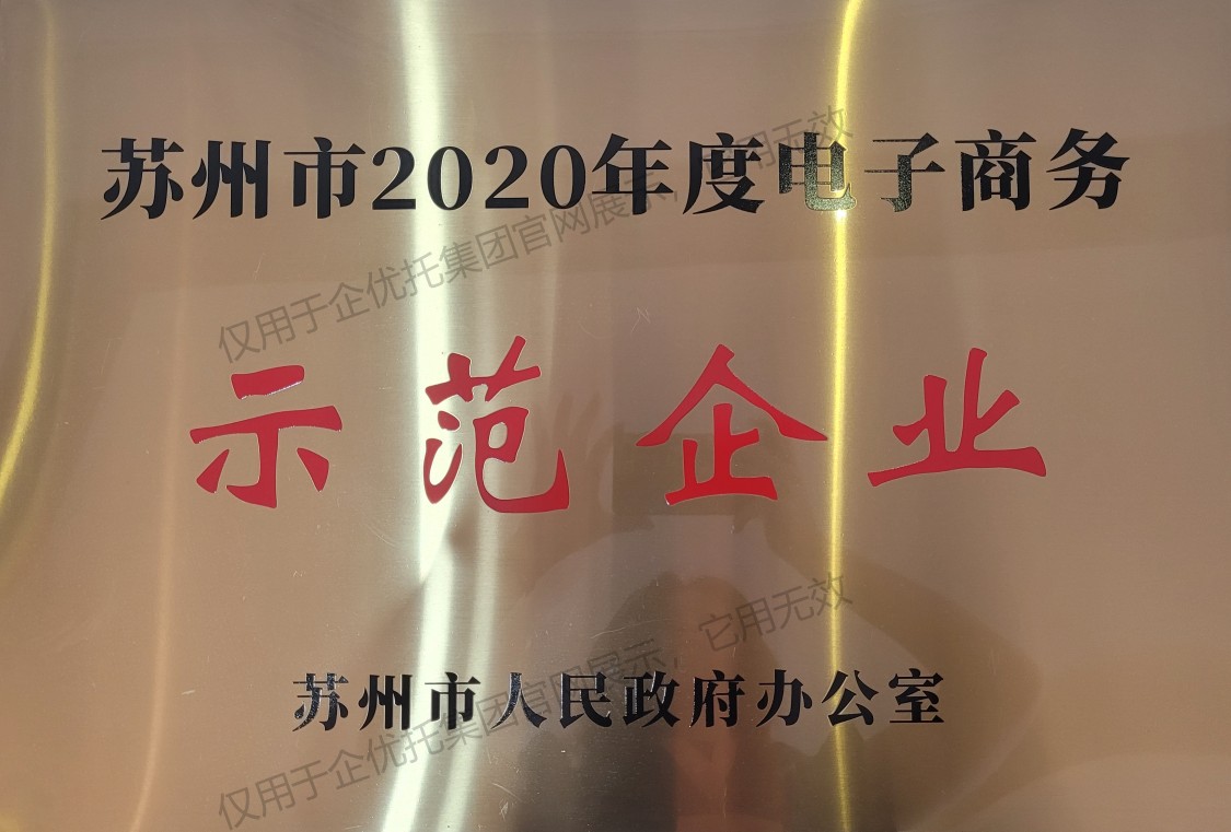 2020年度电子商务示范企业
